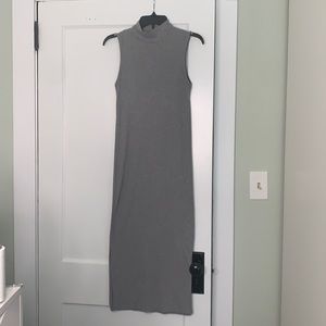 Gray turtle neck dress